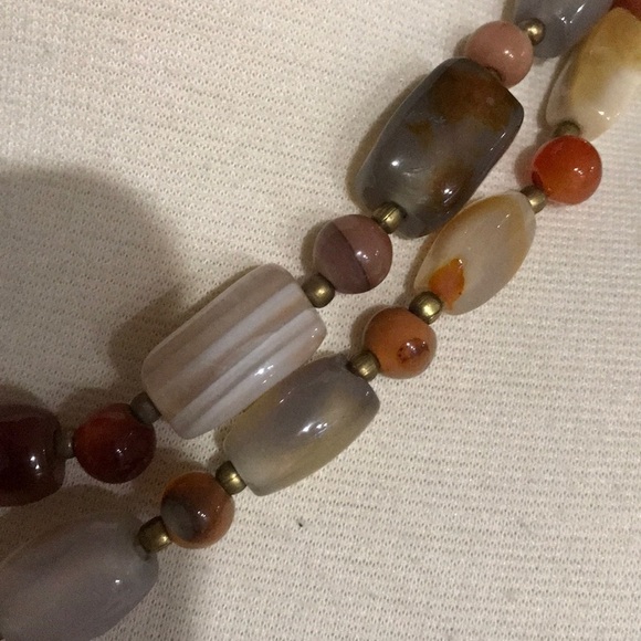 Agate Polished Stone Necklace - Picture 3 of 5